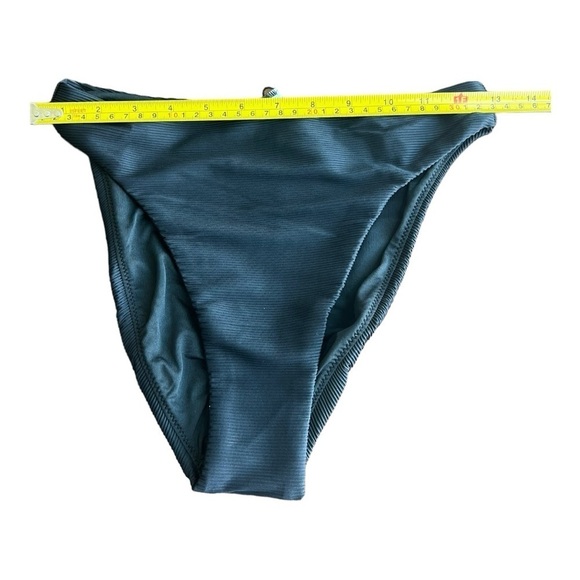 J. Crew Ribbed High-Rise Cheeky Bikini Bottom – Black Size XS & M BE808 - Picture 12 of 15